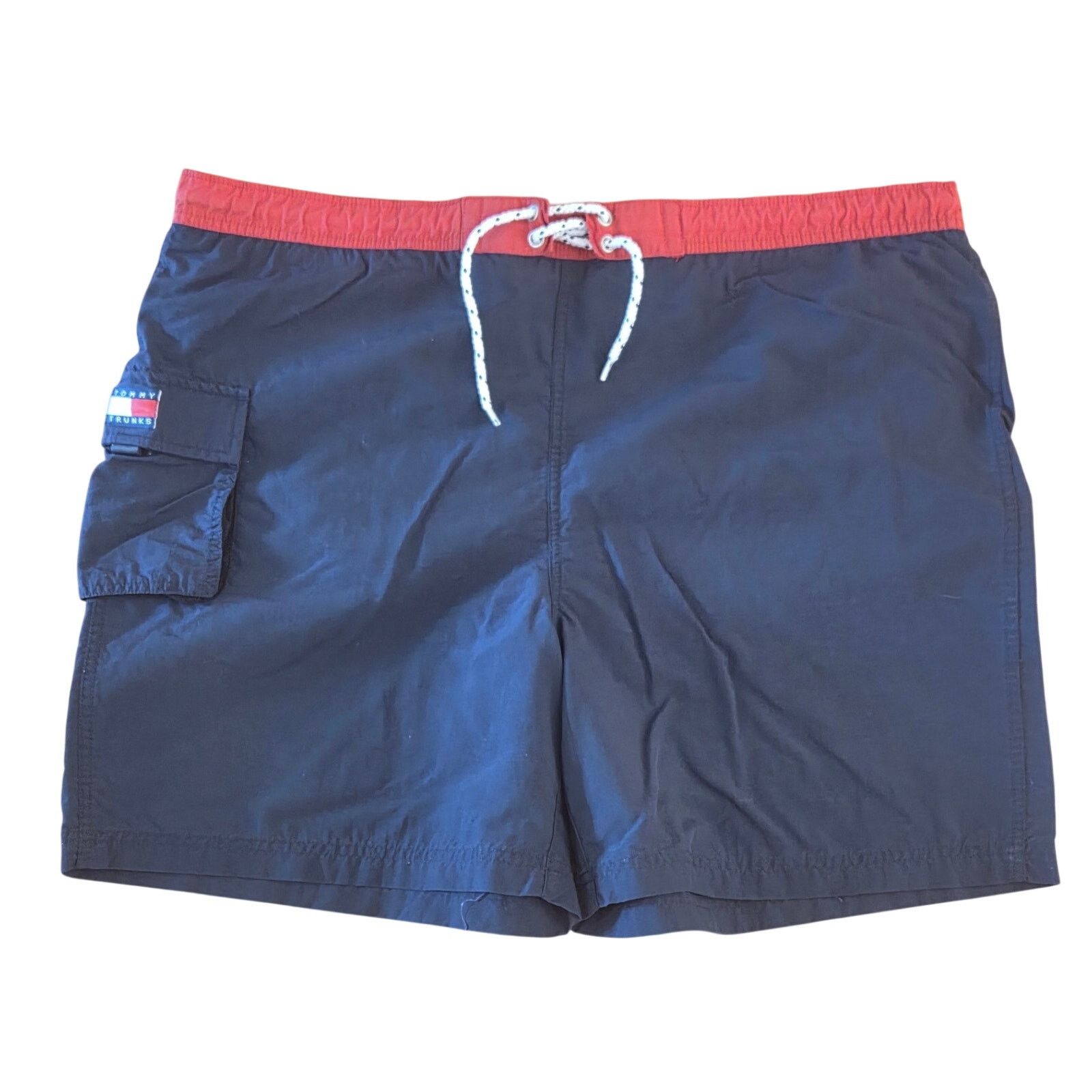 Tommy Hilfiger Stylish Tommy Hilfiger Large Navy Blue & Red Swim Trunks Size US 34 / EU 50 - 1 Thumbnail