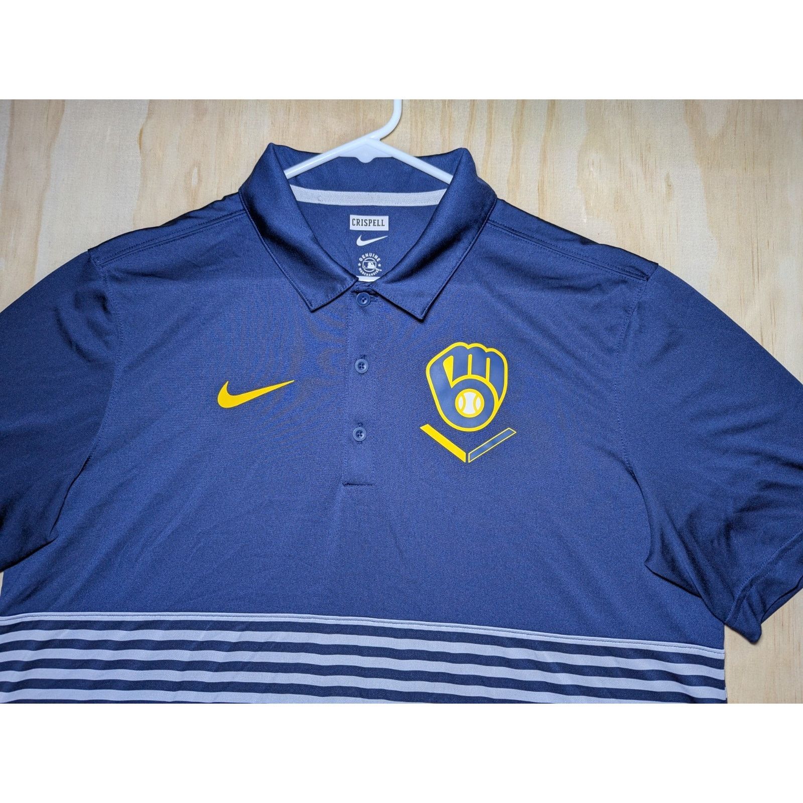 Nike Nike Men's Large Team Issued Milwaukee Brewers Authentic Size US L / EU 52-54 / 3 - 3 Thumbnail