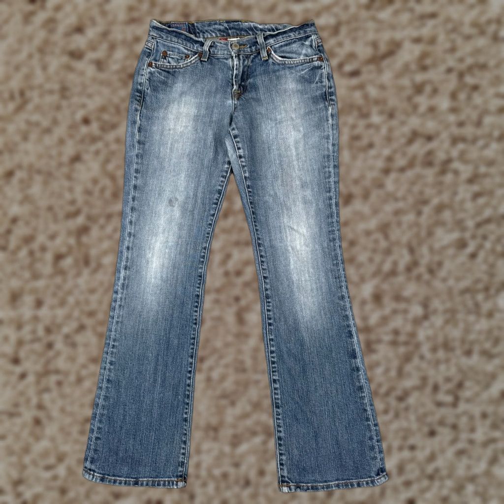 VINTAGE Lucky Brand Jeans Blue Denim Flared Low Rise Classic