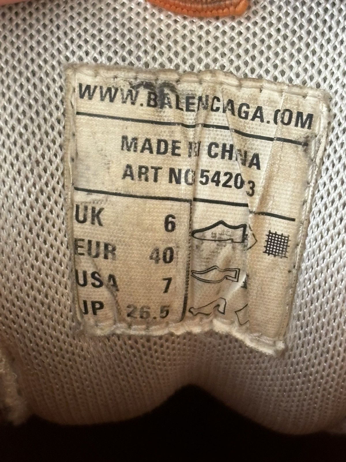 Balenciaga Balenciaga Tracks Orange/White Size US 7 / EU 40 - 6 Thumbnail