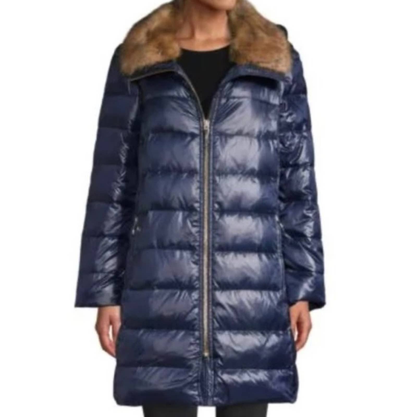 Kate Spade Kate Spade Faux Fur-trim Down Puffer Coat In Navy XS Size XS / US 0-2 / IT 36-38 - 5 Thumbnail