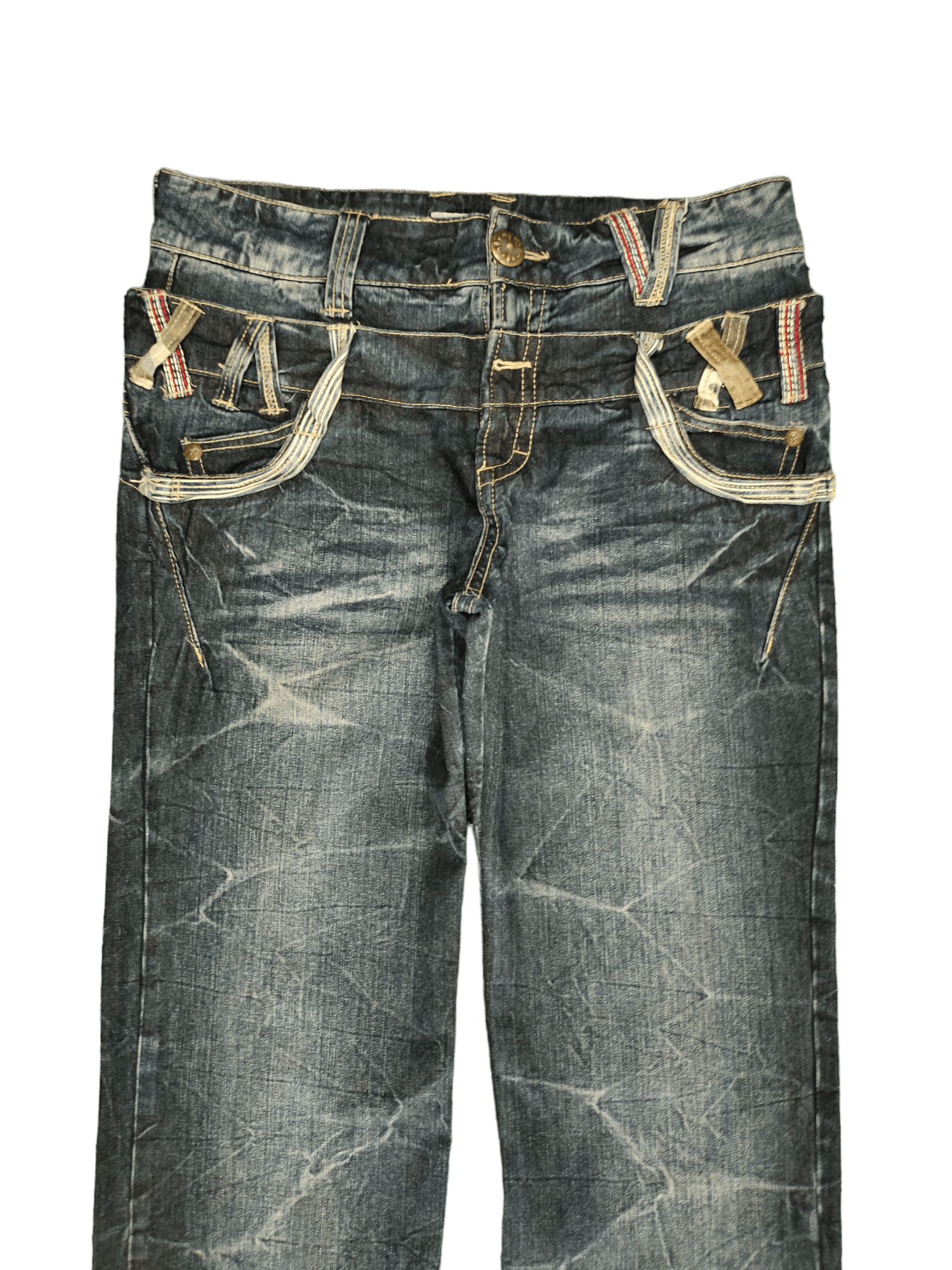 Hysteric Glamour Sorridere Double Waist Denim Clawmark Wide Leg Jeans Size US 32 / EU 48 - 3 Thumbnail
