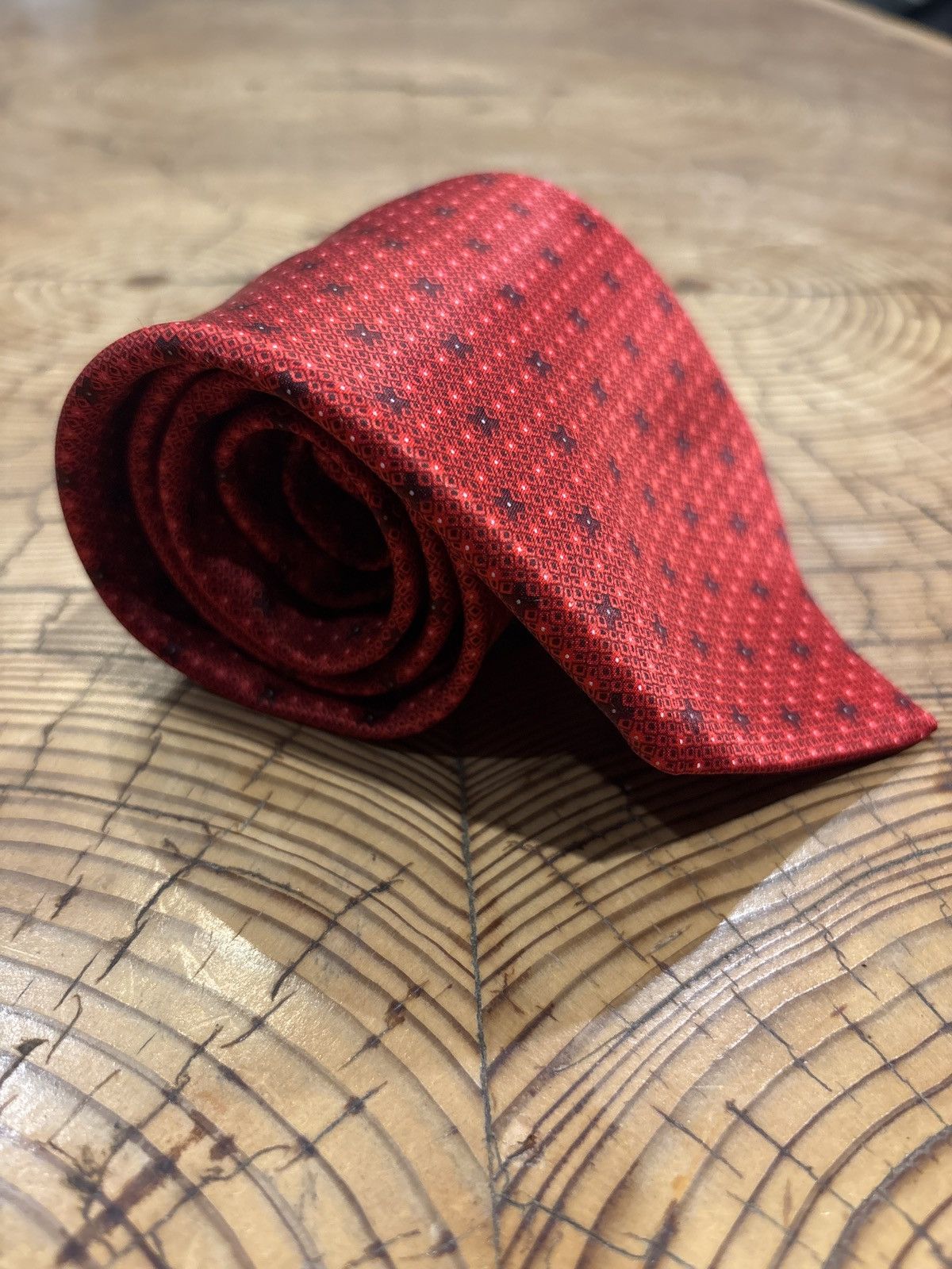 Stefano Ricci Stefano Ricci x A. Taghi Exclusive Red Silk Tie Size ONE SIZE - 8 Thumbnail