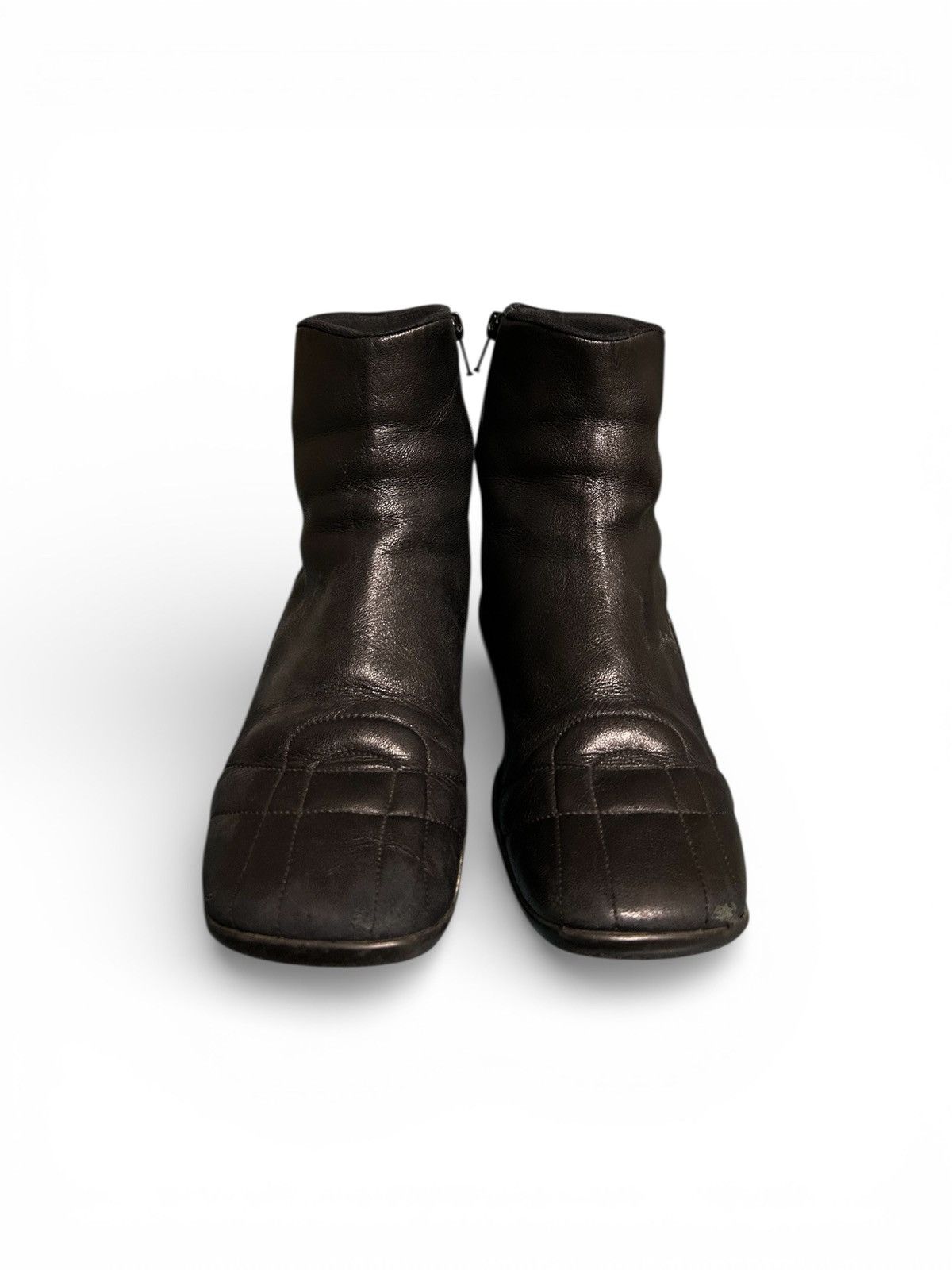 Prada Sport Linea Rossa Leather Zip Ankle Boots Size US 6.5 / IT 36.5 - 2 Thumbnail