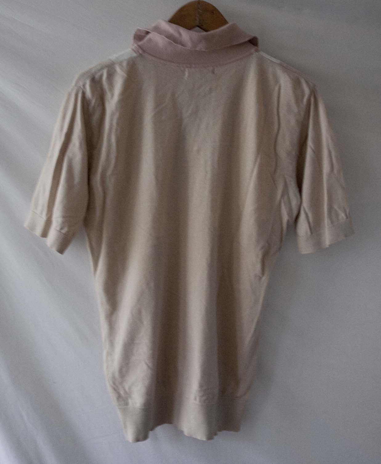 Far Afield Far Afield Polo Size 2 /M Pink / White Cotton Size US M / EU 48-50 / 2 - 5 Thumbnail
