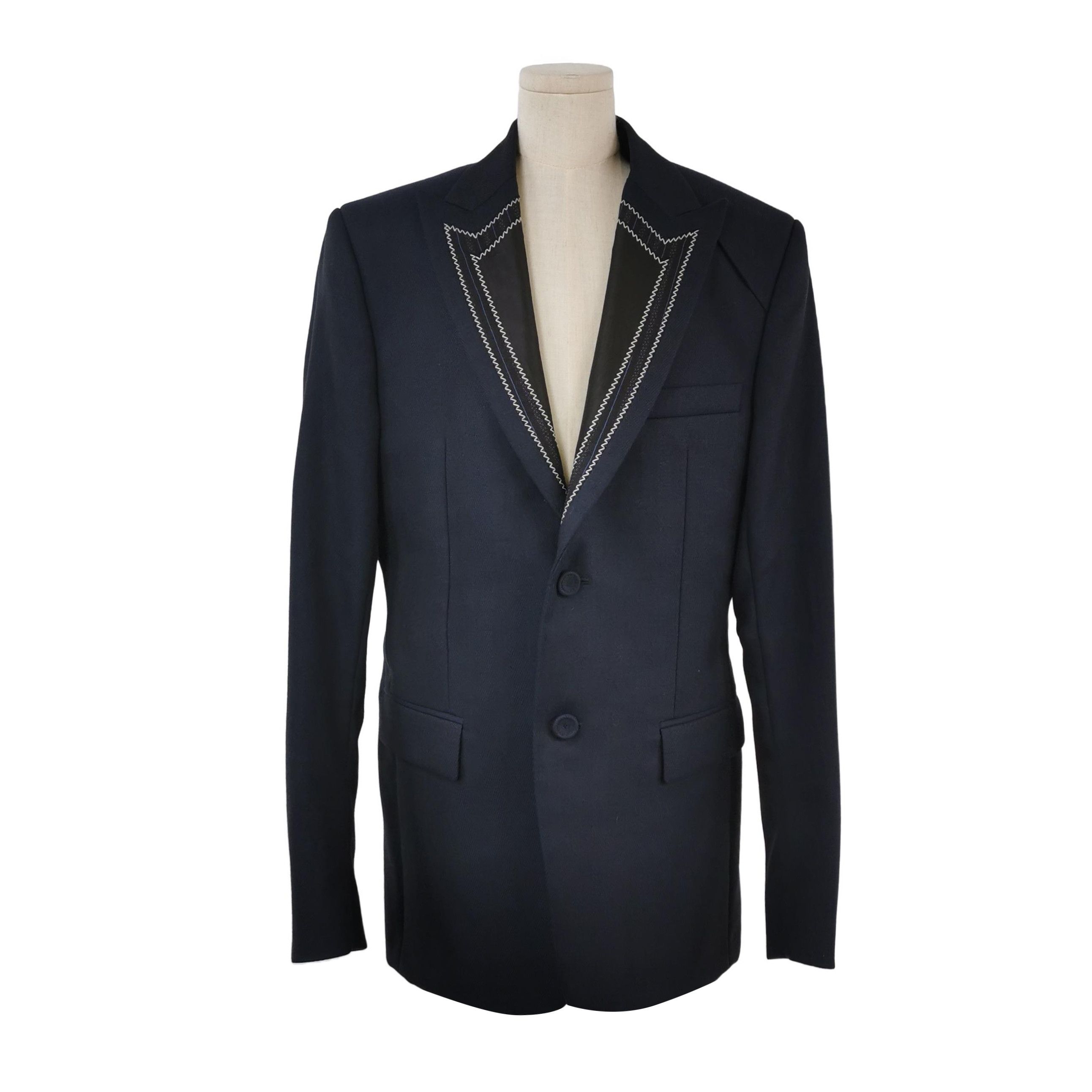 Dior Dior Mohair Blend Stitch Detail Blazer 44 Size 34R - 1 Thumbnail