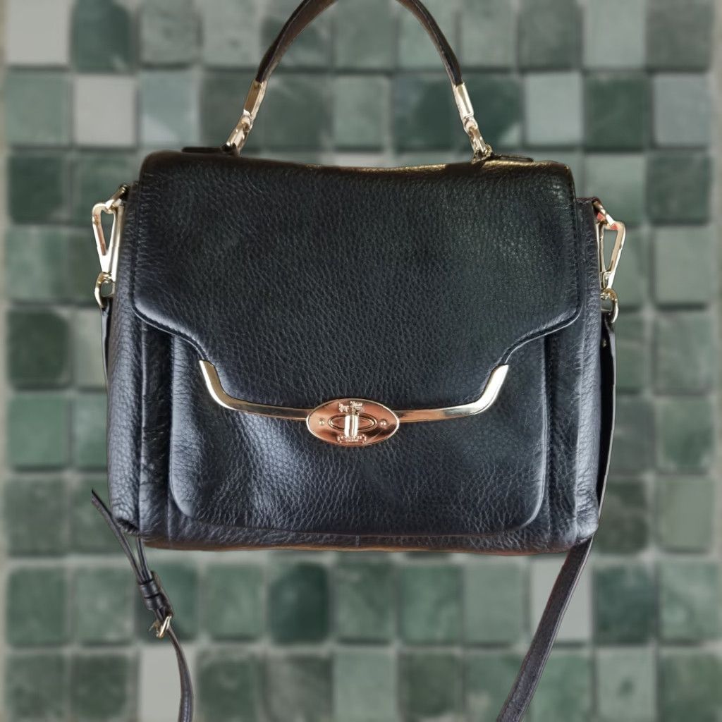 Coach VINTAGE COACH BLACK LEATHER SHOULDER HANDBAG CROSS BAG 26624 Ladies Medium Bag Size ONE SIZE - 1 Thumbnail