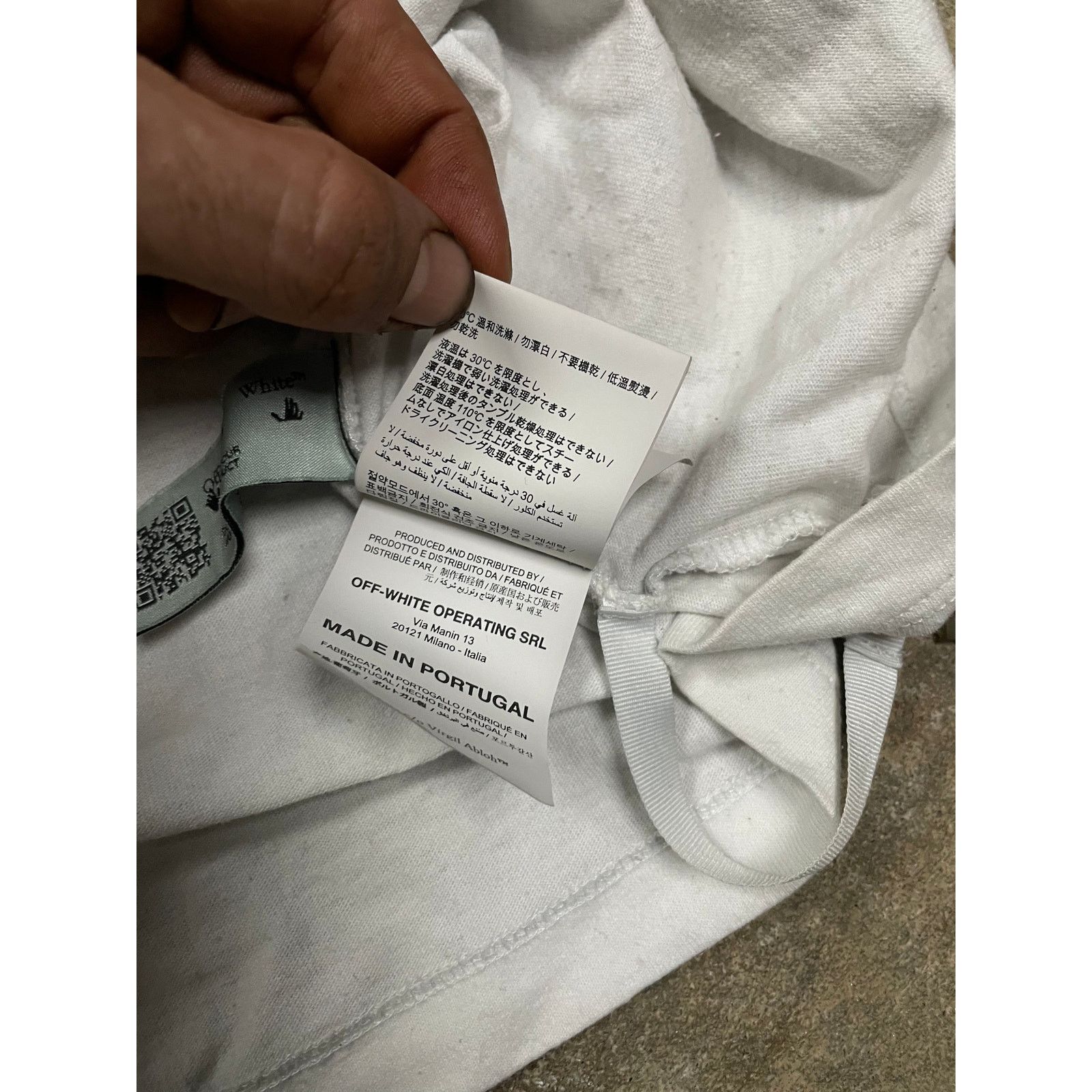 Off-White Off-White LS White Blue Used Large Size US L / EU 52-54 / 3 - 7 Thumbnail