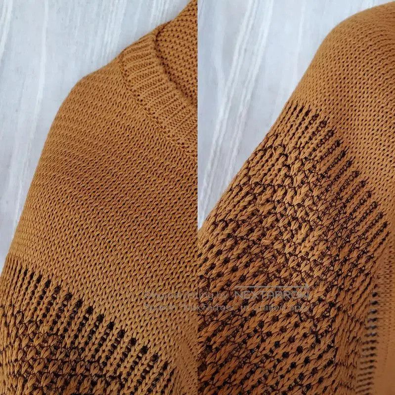 Yves Saint Laurent YSL Summer Brown Knit Short-Sleeve Top . Size M / US 6-8 / IT 42-44 - 9 Thumbnail