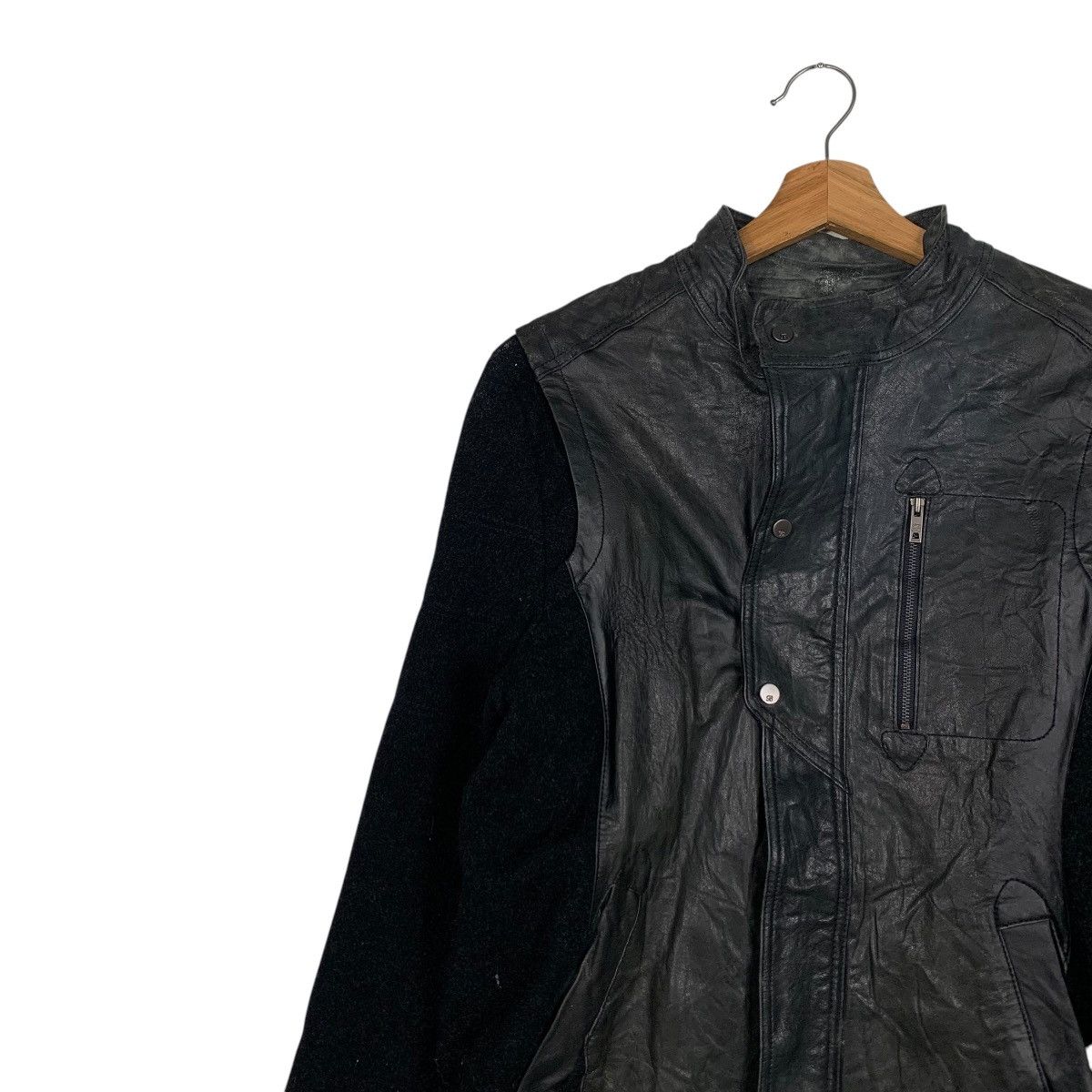 Leather BON Wool Leather Hybrid Jacket #1872-C81 Size US S / EU 44-46 / 1 - 6 Thumbnail