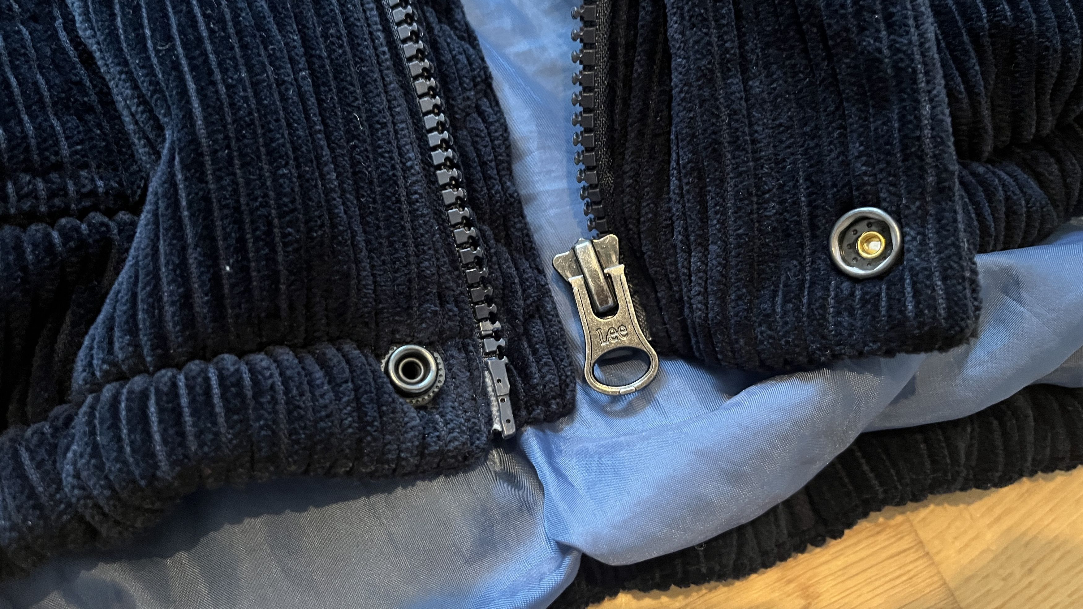 Lee Lee 2 Pockets Wide Wale Cord Puffer Jacket Navy XXL Size US XXL / EU 58 / 5 - 14 Thumbnail