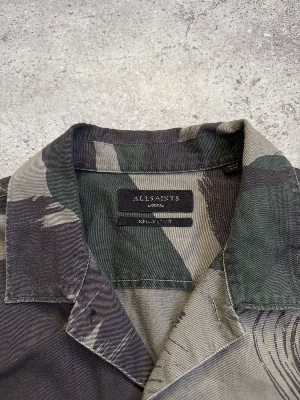 Allsaints Vintage Allsaints Camo Overshirt Button Ups Shirt Size US M / EU 48-50 / 2 - 4 Thumbnail