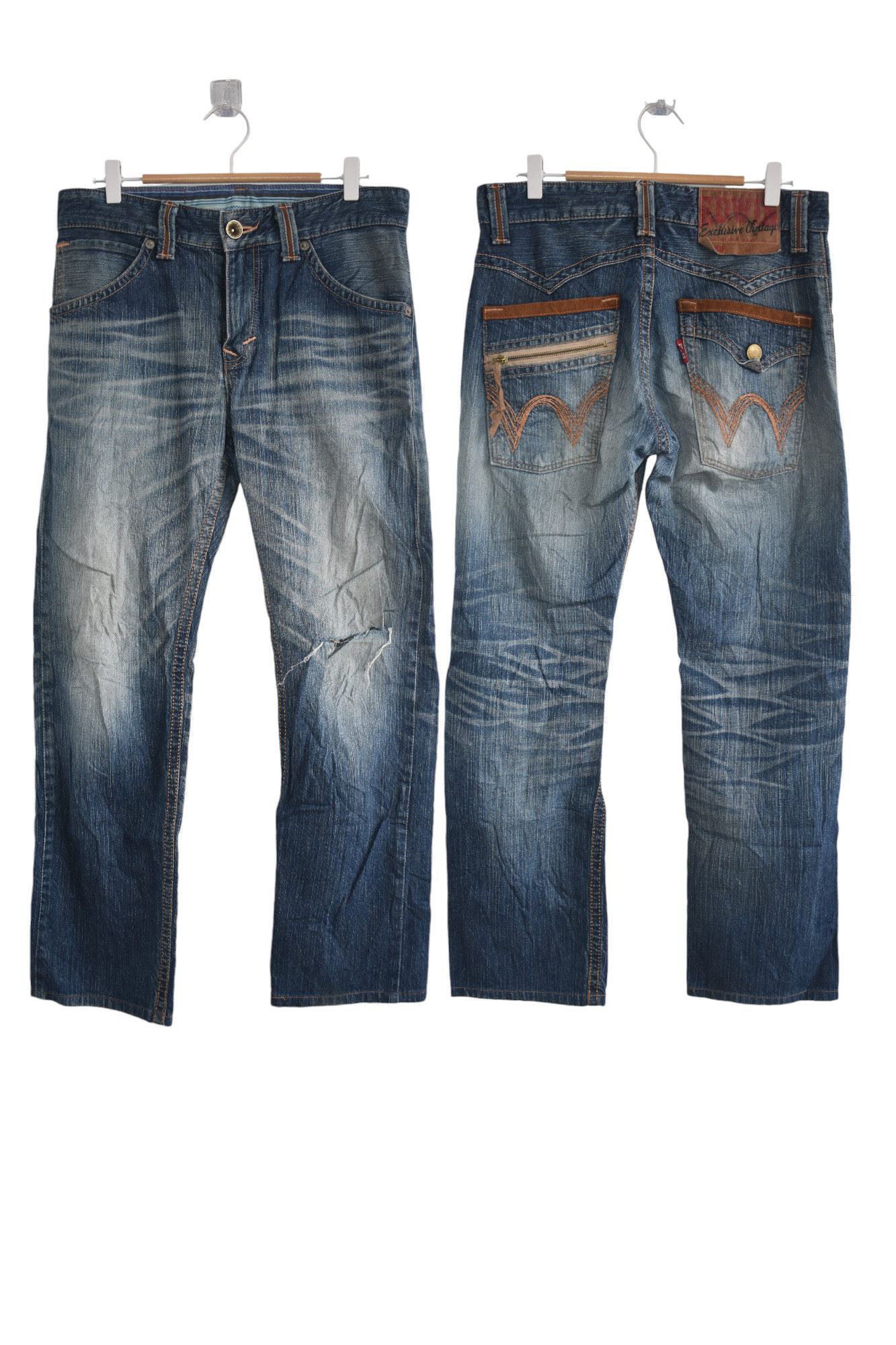 Edwin × If Six Was Nine Distress 🔥 Edwin Jeans Distress W31 Size US 31 - 1 Thumbnail