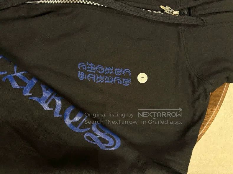 Chrome Hearts CHROME HEARTS Size L Blue Sanskrit letter black zipper hood Size US L / EU 52-54 / 3 - 4 Thumbnail