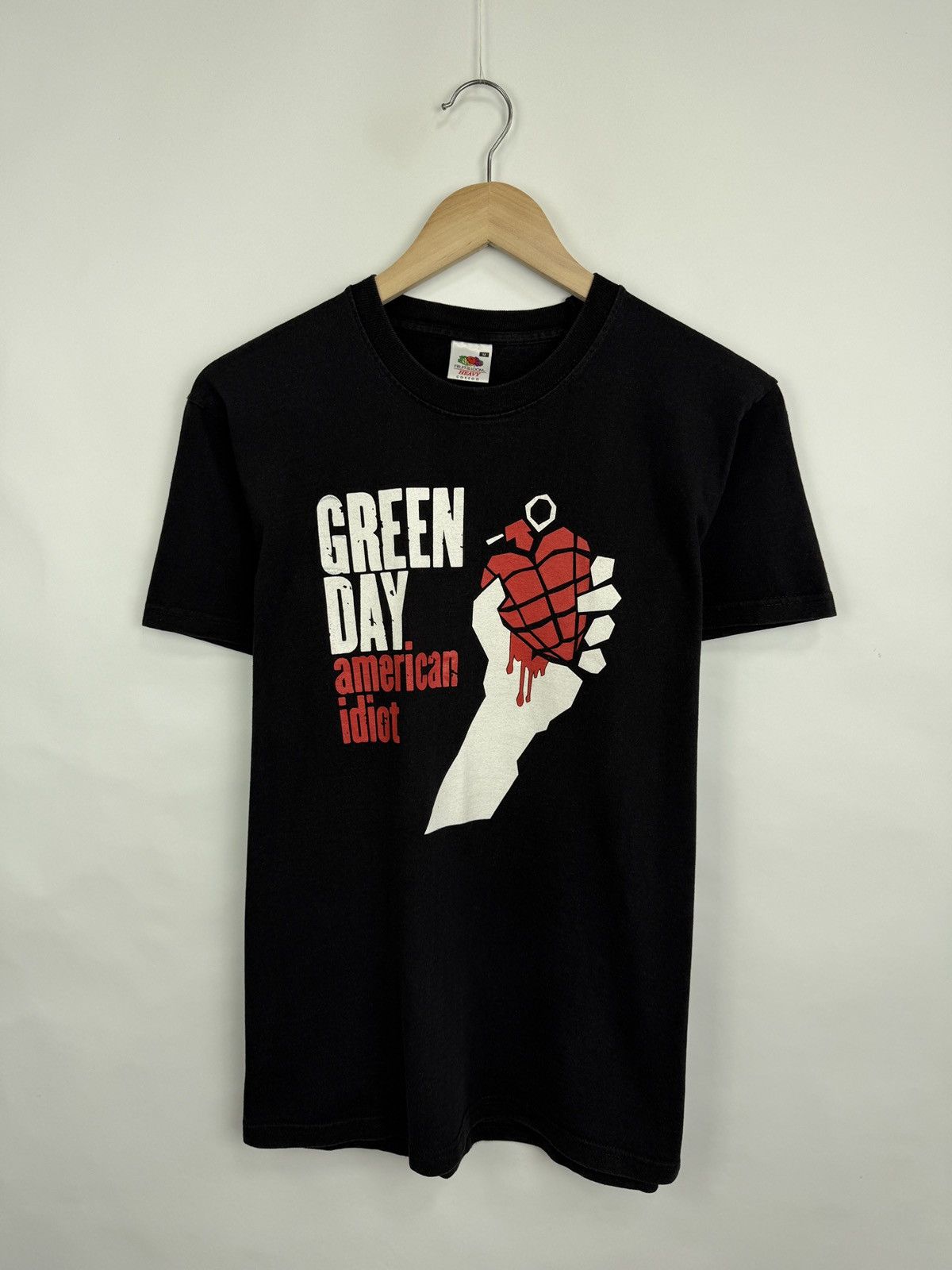 Fruit Of The Loom 🇺🇸 Vintage Y2K Green Day American Idiot T-Shirt Rare Retro Size US M / EU 48-50 / 2 - 4 Thumbnail