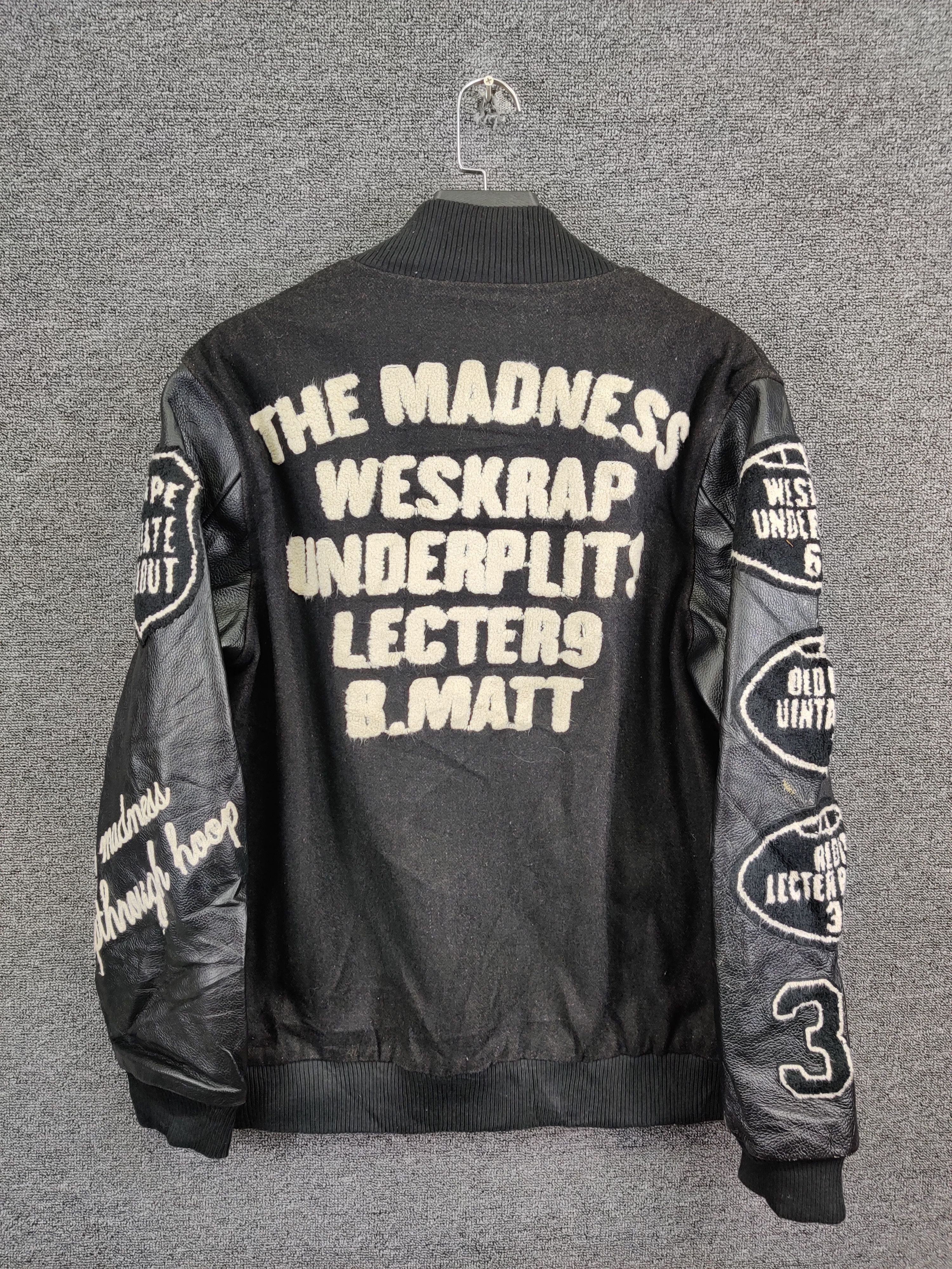 Madness Vintage Madness Wool Varsity Leather Jacket Size US XL / EU 56 / 4 - 5 Thumbnail