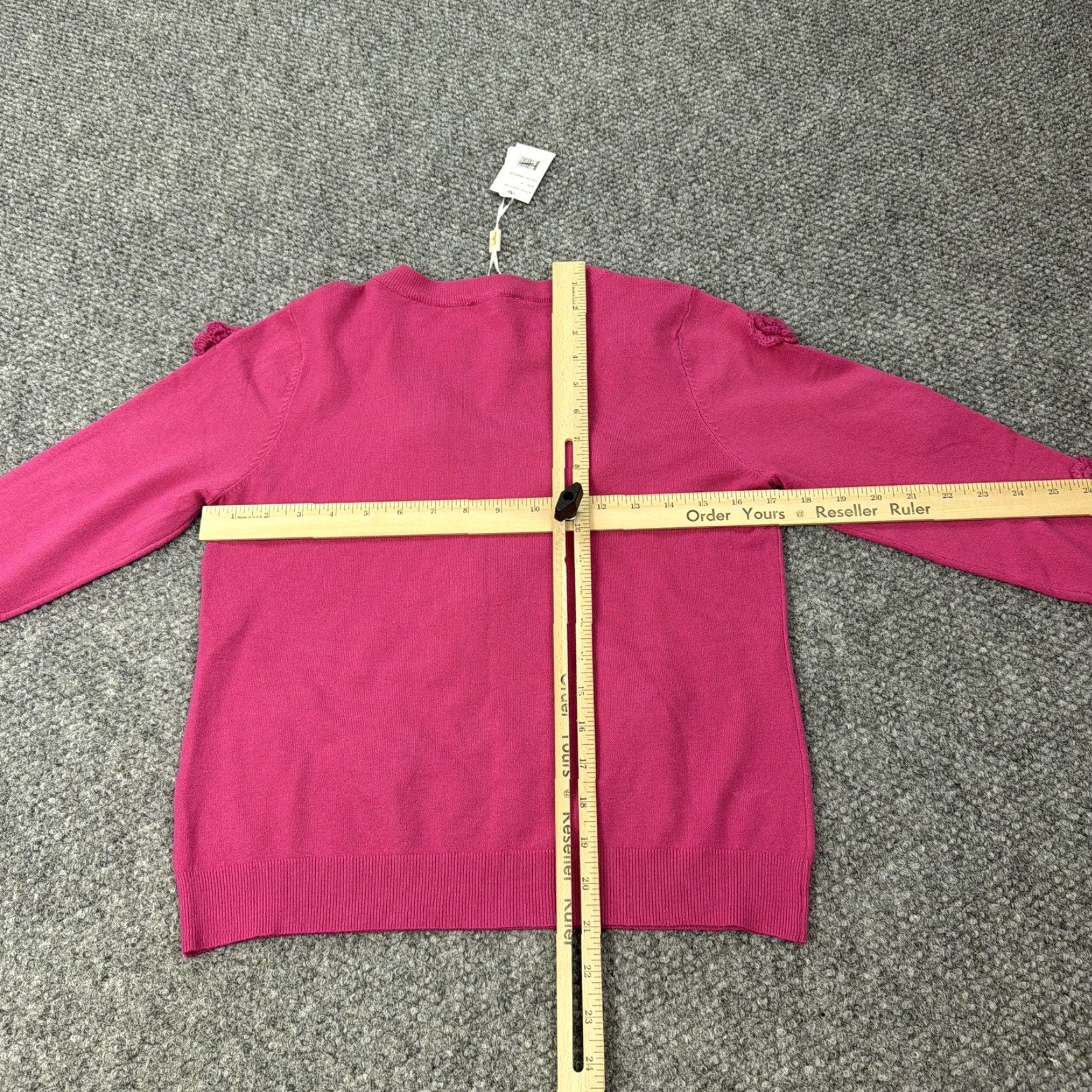 Vintage Vila Milano Sweater Womens Small Pink Hibiscus 3D Floral Rose Applique Knit Crochet Crew Neck Long Sleeve Shirt Women Pink Floral 3D Size S / US 4 / IT 40 - 7 Thumbnail