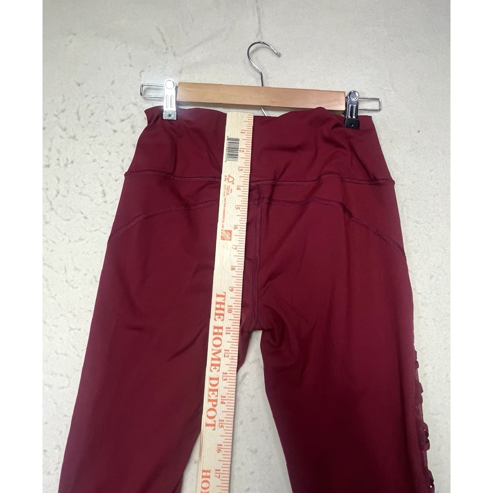 Victoria's Secret Victoria's Secret Victoria Sport Leggings Burgundy Red Women's S Size Small Compression Activewear Womens Leggings Size 28" / US 6 / IT 42 - 4 Thumbnail