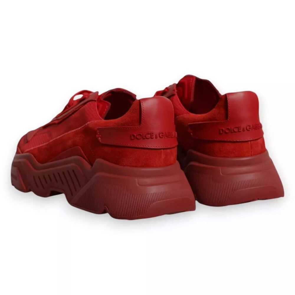 Dolce & Gabbana Dolce & Gabbana Red Leather Daymaster Low Top Sneakers Shoes Size US 9 / EU 42 - 4 Thumbnail