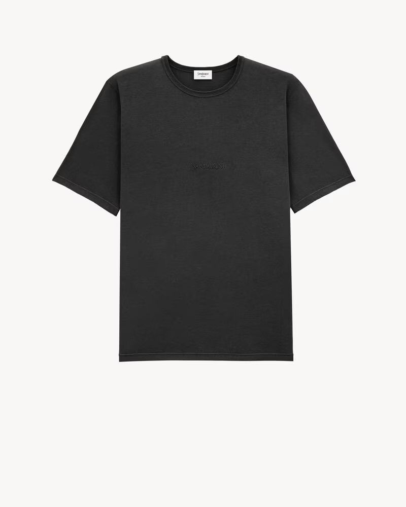 Saint Laurent Paris o1bcso1str0426 T-Shirt in Black Size US XL / EU 56 / 4 - 1 Thumbnail