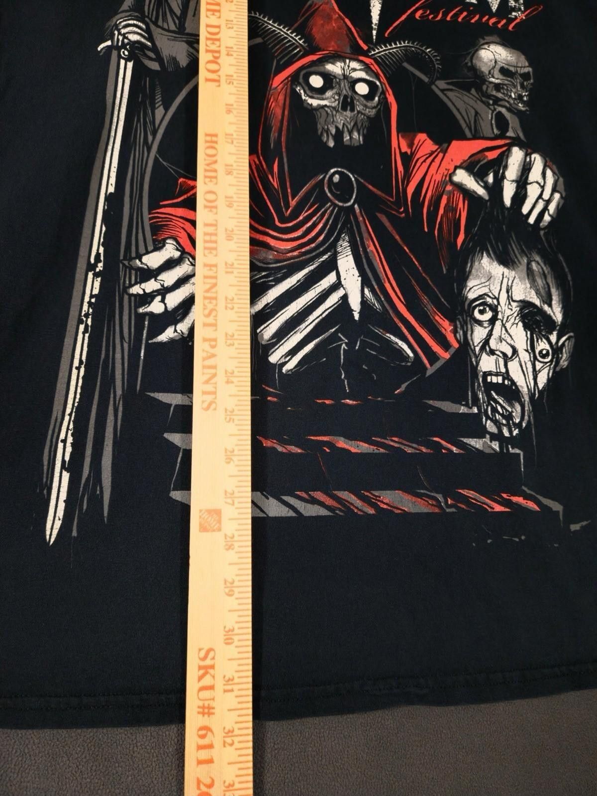 Gildan Rockstar Mayhem Festival Tour 2XL Metal Skull Grim Reaper #2 Size US XXL / EU 58 / 5 - 3 Thumbnail