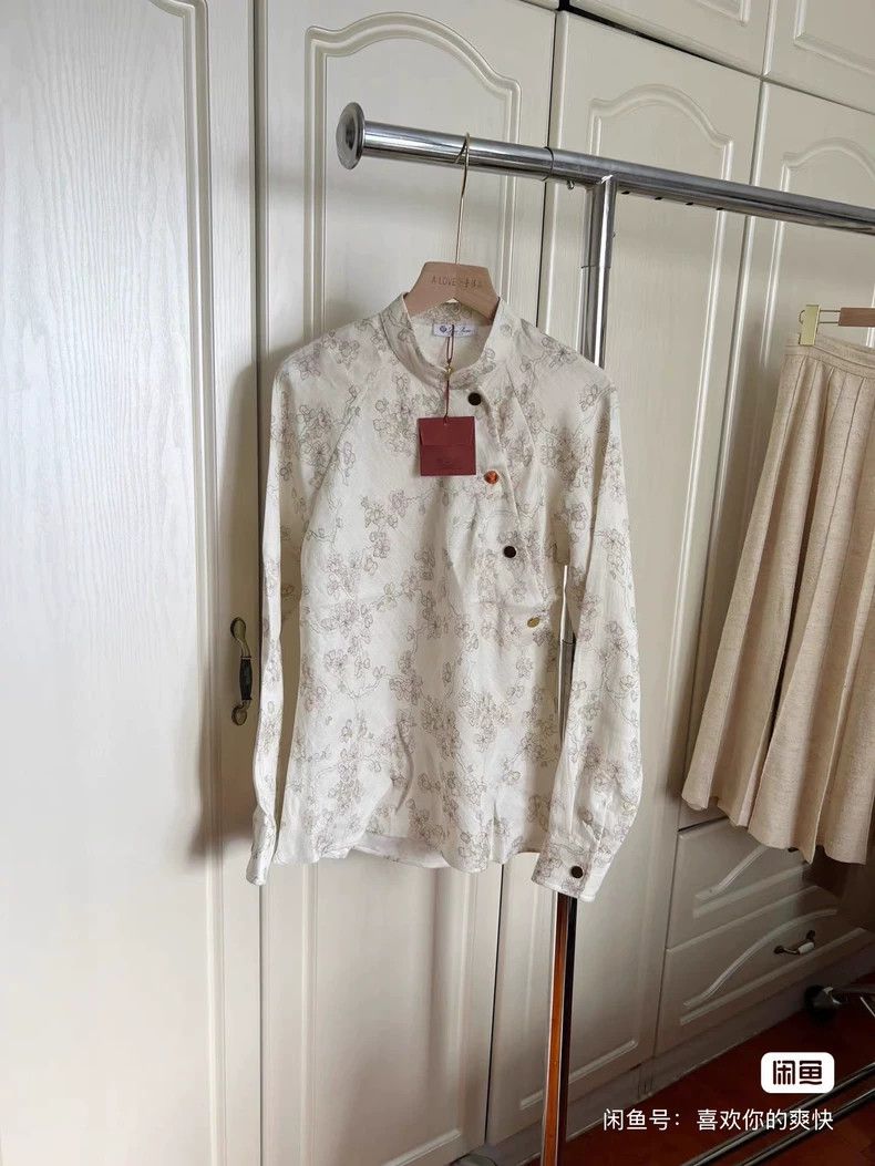Loro Piana LORO PIANA Floral linen top Size S / US 4 / IT 40 - 1 Thumbnail