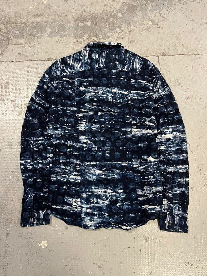 Armani 2000s Armani Blue Wave Modern Shirt Size US L / EU 52-54 / 3 - 8 Thumbnail