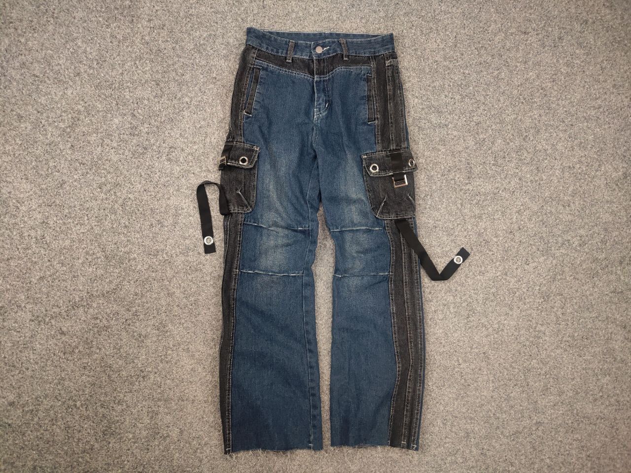 If Six Was Nine Vintage if six was nine y2k LGB Cargo Bondage Jeans Flared Size US 30 / EU 46 - 7 Thumbnail