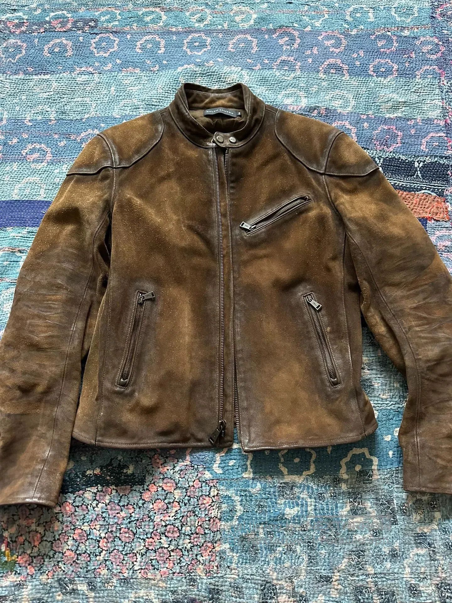 Ralph Lauren Black Label ralph lauren black label distressed leather jacket. Size US L / EU 52-54 / 3 - 1 Thumbnail