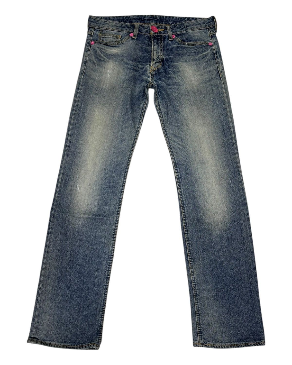 Hysteric Glamour × If Six Was Nine × Japanese Brand Vintage Co&Lu CocoLulu Embroidery Slim Fit Distressed Denim Size 32" / US 10 / IT 46 - 2 Thumbnail