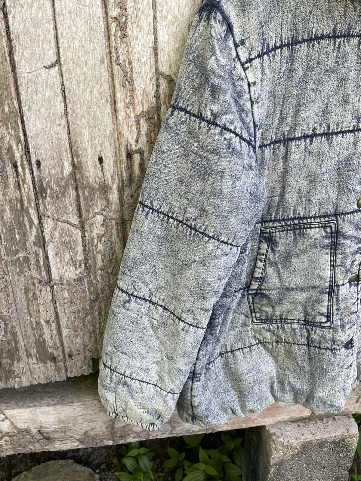 Designer ANAP Sherpa-Lined Acid Wash Denim Jacket Size US M / EU 48-50 / 2 - 5 Thumbnail