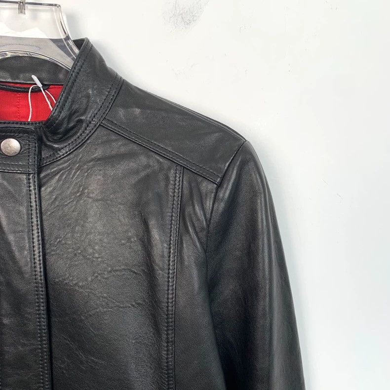 Gucci Gucci Black sheepskin stand-up collar long-sleeved leather Size US XS / EU 42 / 0 - 3 Thumbnail