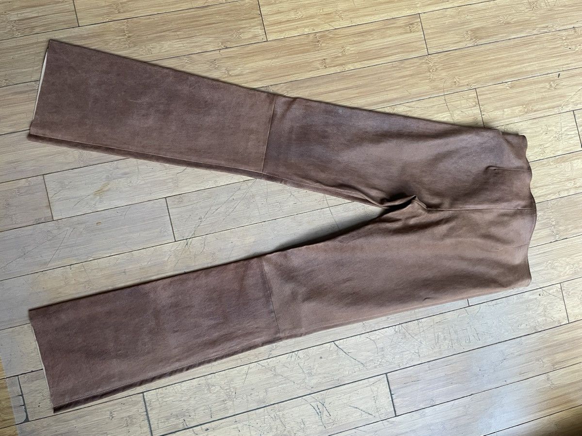 Chrome Hearts Chrome Hearts Brown Leather Pants Size 26" / US 2 / IT 38 - 4 Thumbnail
