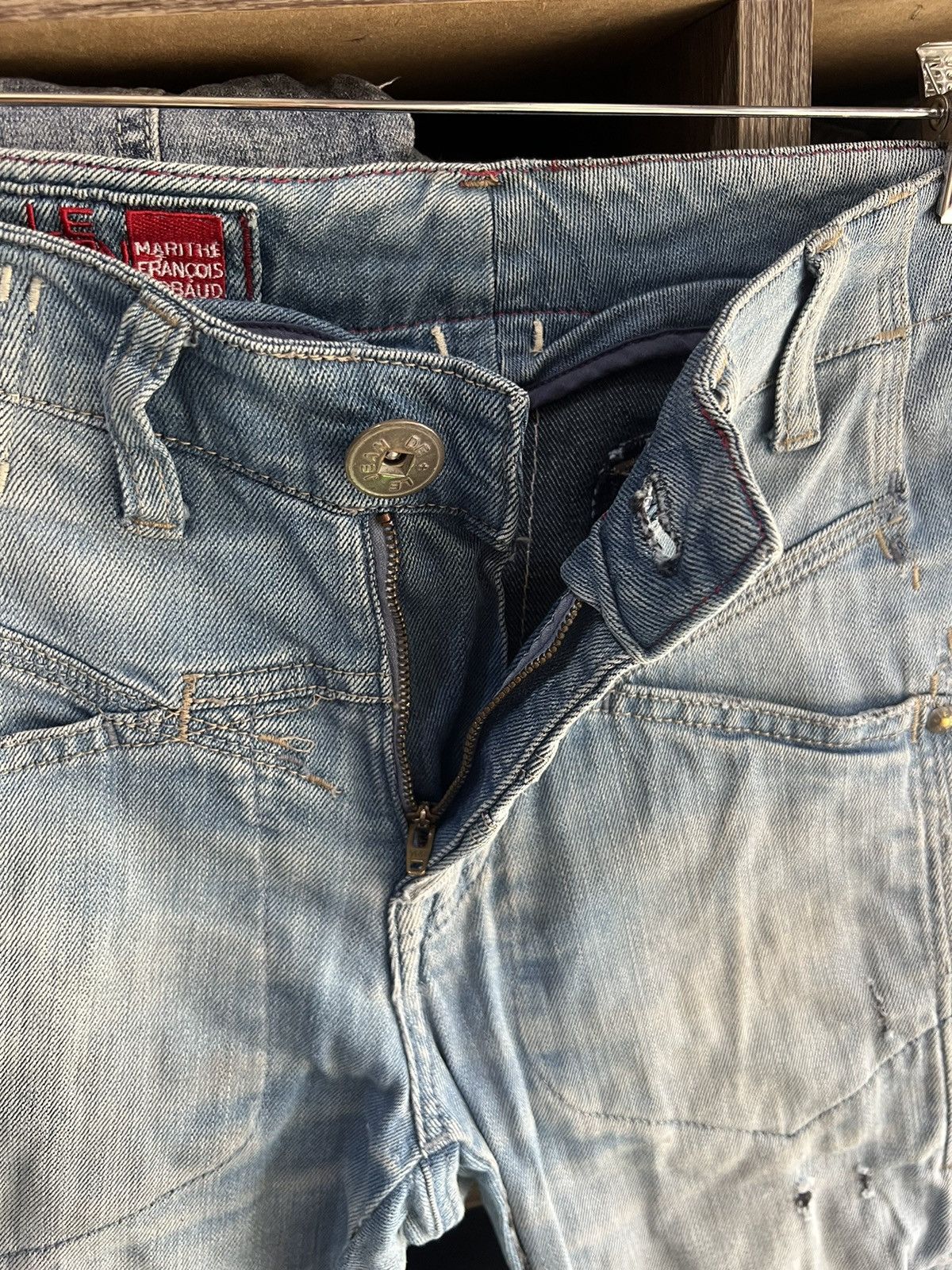 Marithe + Francois Girbaud 🔥Rare Marithe Francois Girbaud Distressed Denim Size US 30 / EU 46 - 9 Thumbnail