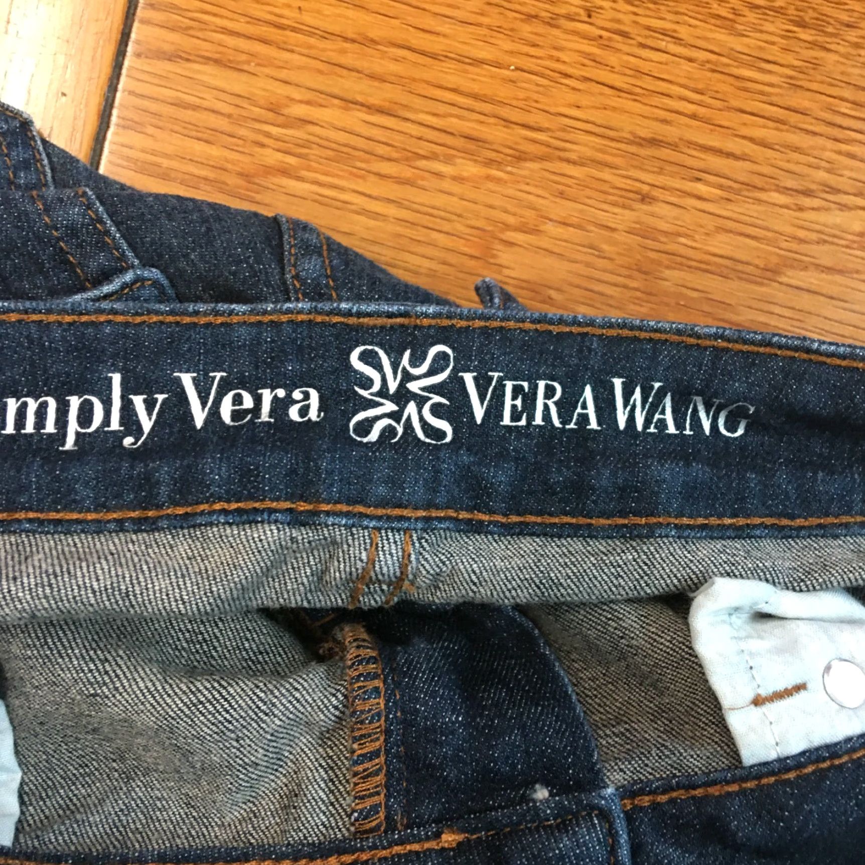 Vintage Simply Vera Vera Wang Women's Capri Jeans Size 4 Blue Denim Mid Rise Regular Fit Size 27" / US 4 / IT 40 - 5 Thumbnail