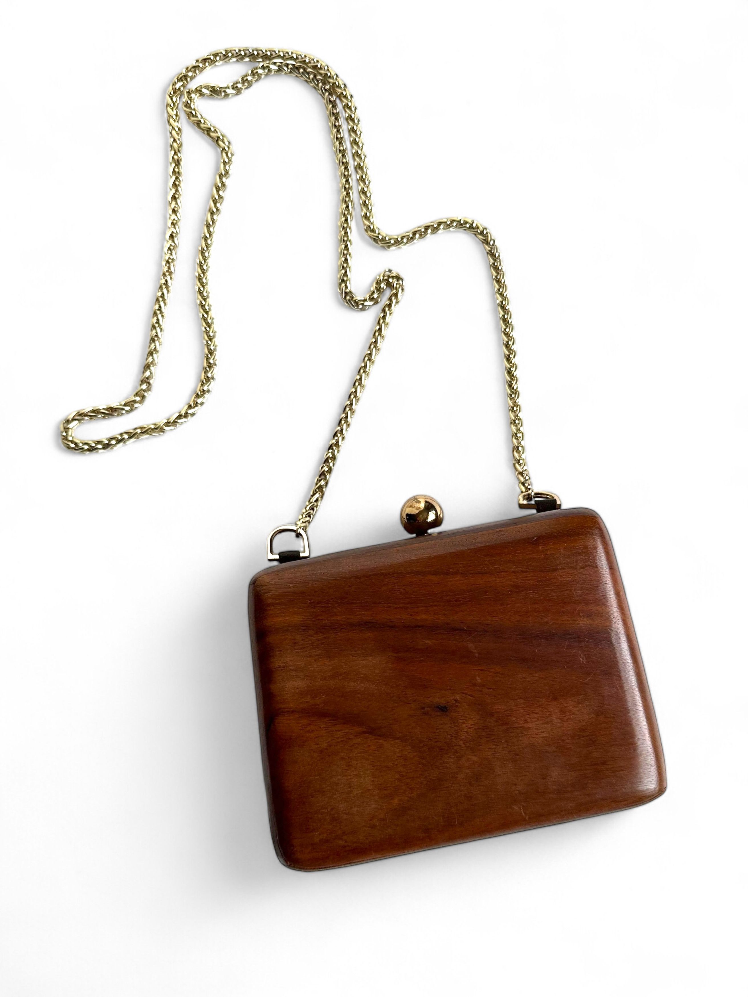 Massimo Dutti Massimo Dutti Wooden Shoulder Clutch Bag Size ONE SIZE - 2 Thumbnail