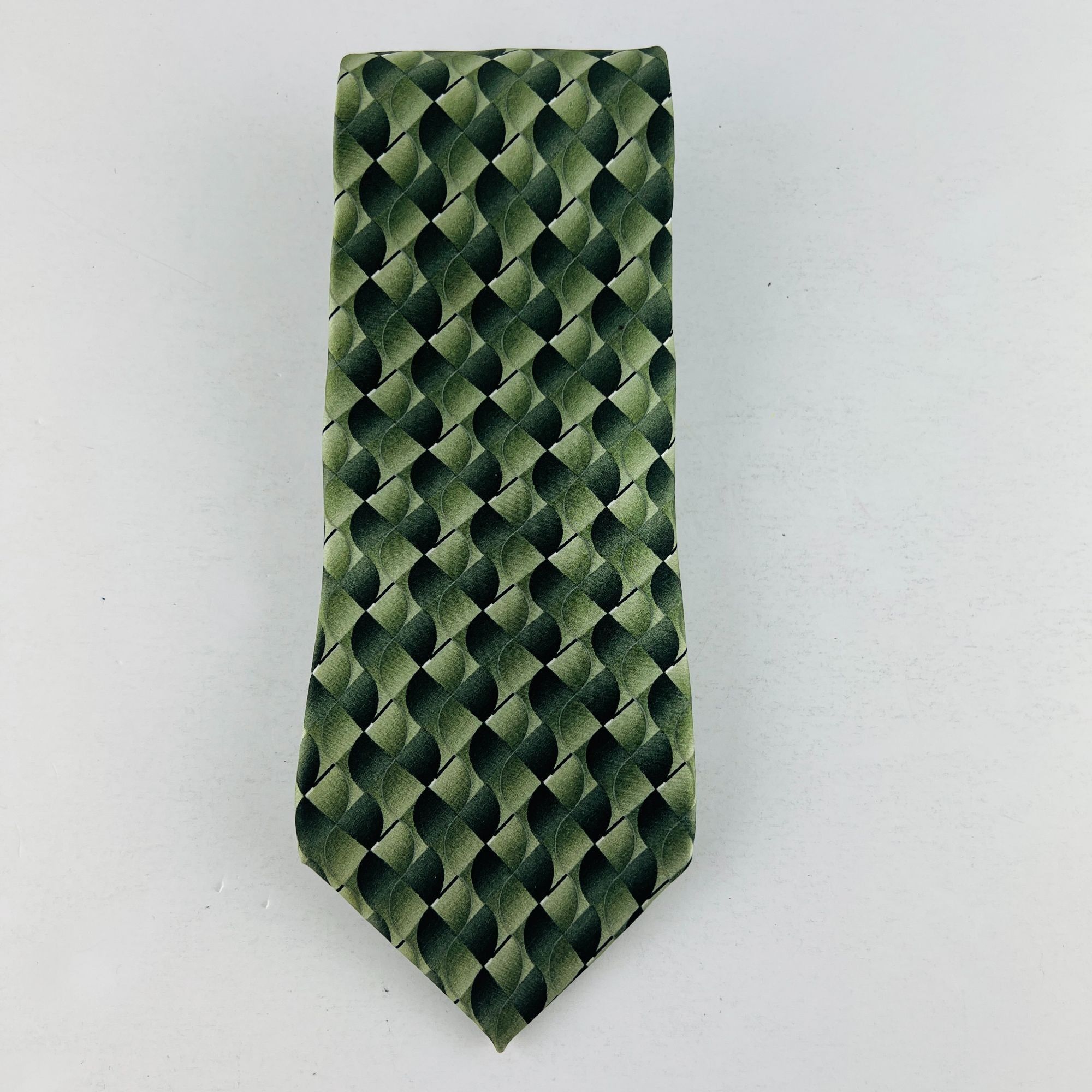 Bugatti Bugatti Abstract Design Necktie Tie 100% Imported Silk Size ONE SIZE - 2 Thumbnail