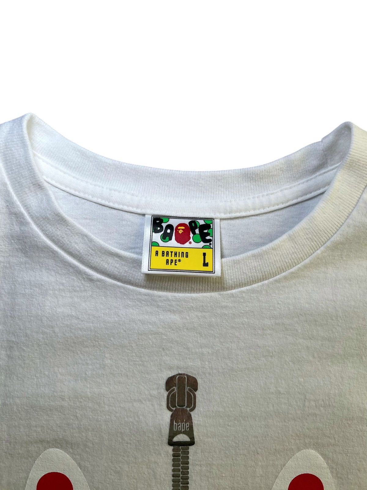 Bape White Bape Shark T-Shirt Size US L / EU 52-54 / 3 - 3 Thumbnail