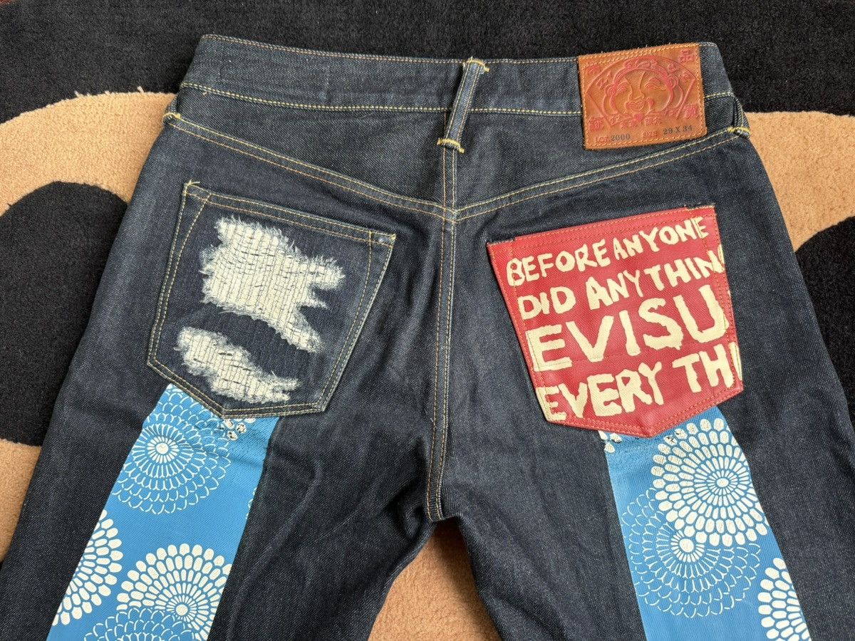 Evisu EVISU blue daicock style denim jeans！size：29x34 Size US 29 - 5 Thumbnail