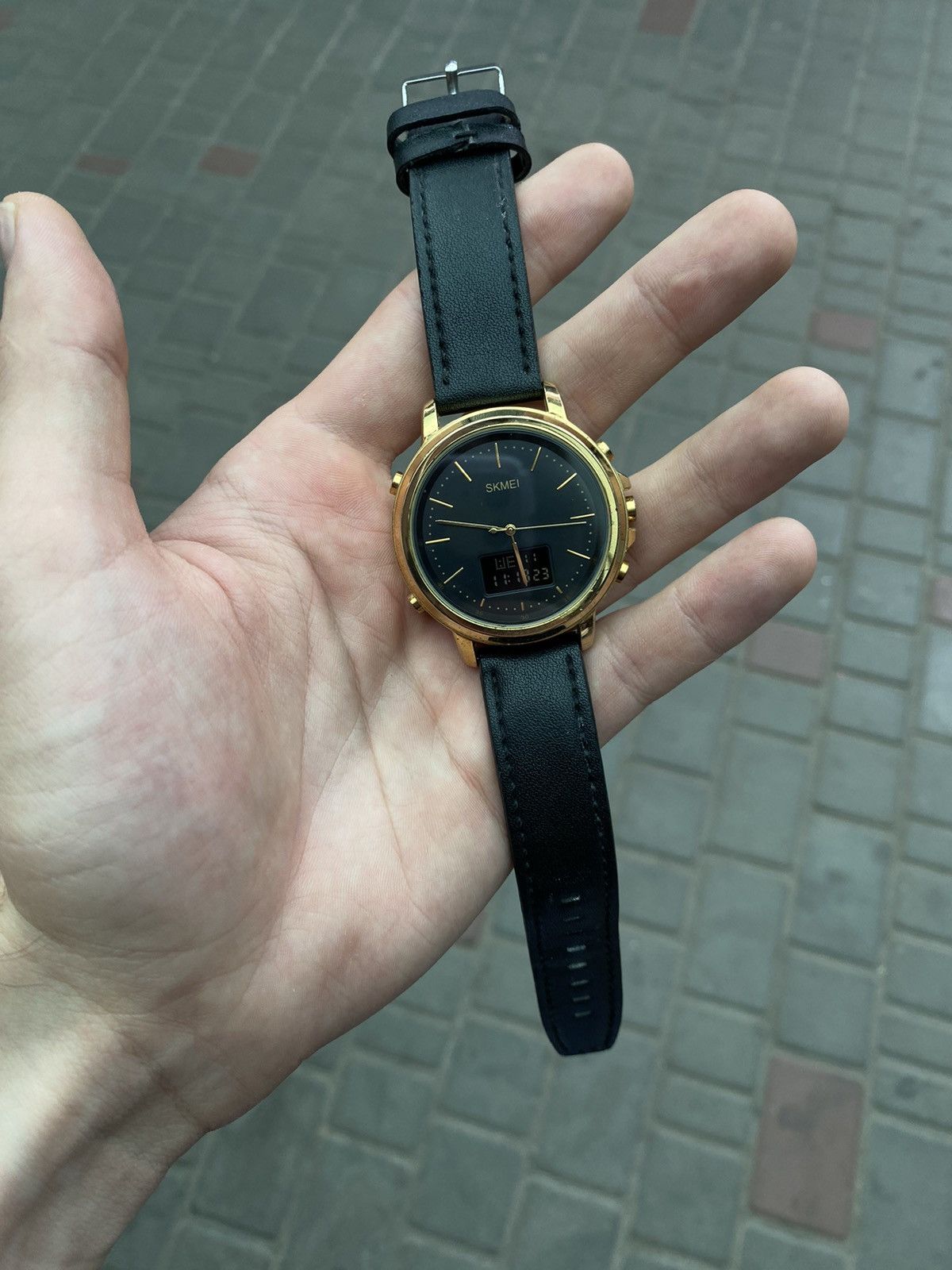 Jewelry SKMEI 1652 Dual Time Watch with Black Dial Size ONE SIZE - 4 Thumbnail