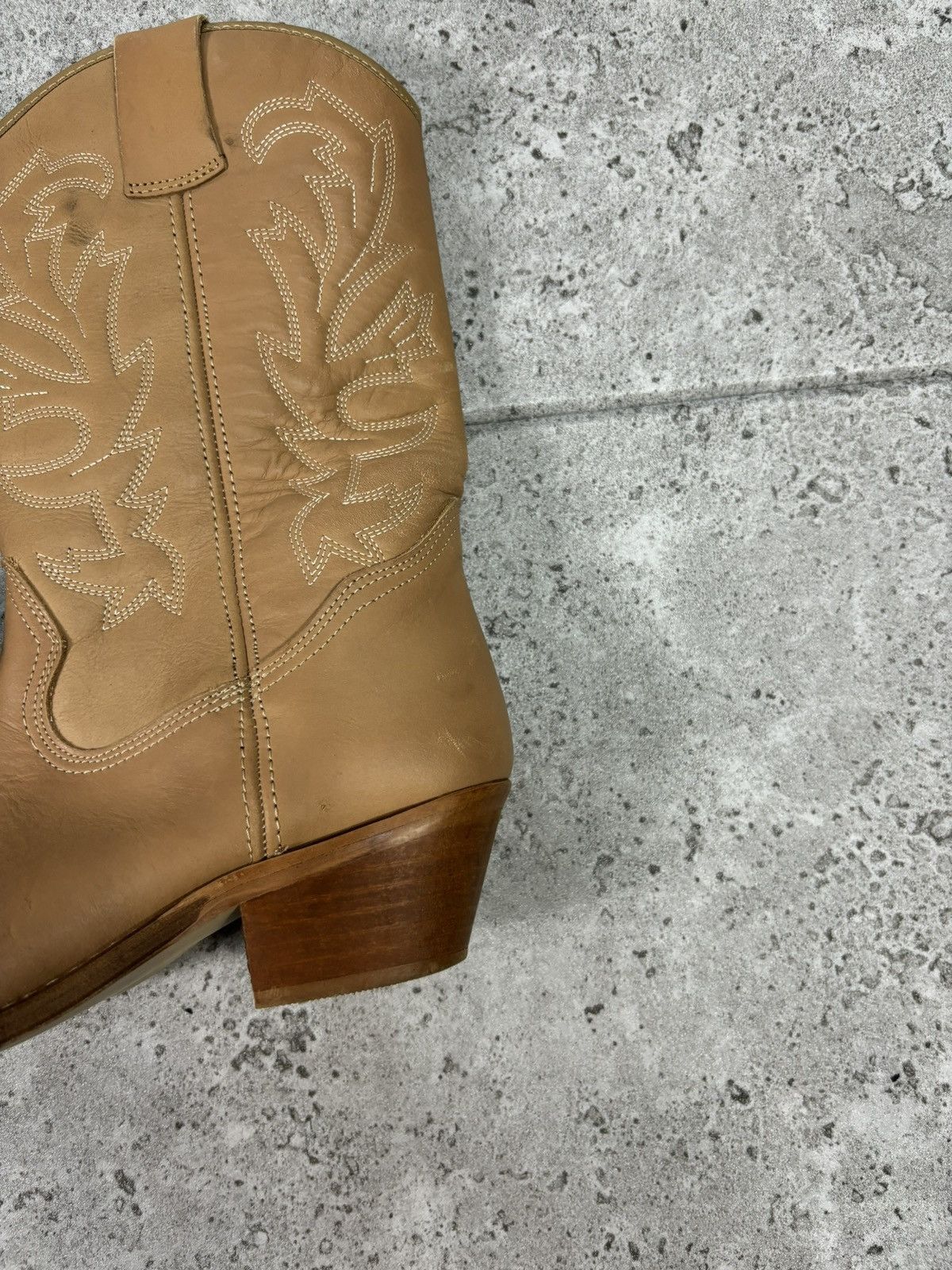 Japanese Brand × Western Rise Rare Leather Western Cowboy Boots Japanese Style Y2K 2000s Size US 5 / IT 35 - 4 Thumbnail