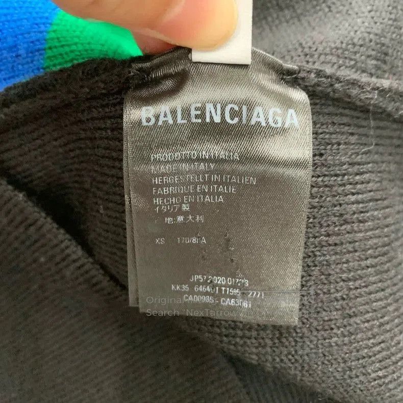 Balenciaga Balenciaga Multilingual Print Black Sweater. Size US XS / EU 42 / 0 - 4 Thumbnail