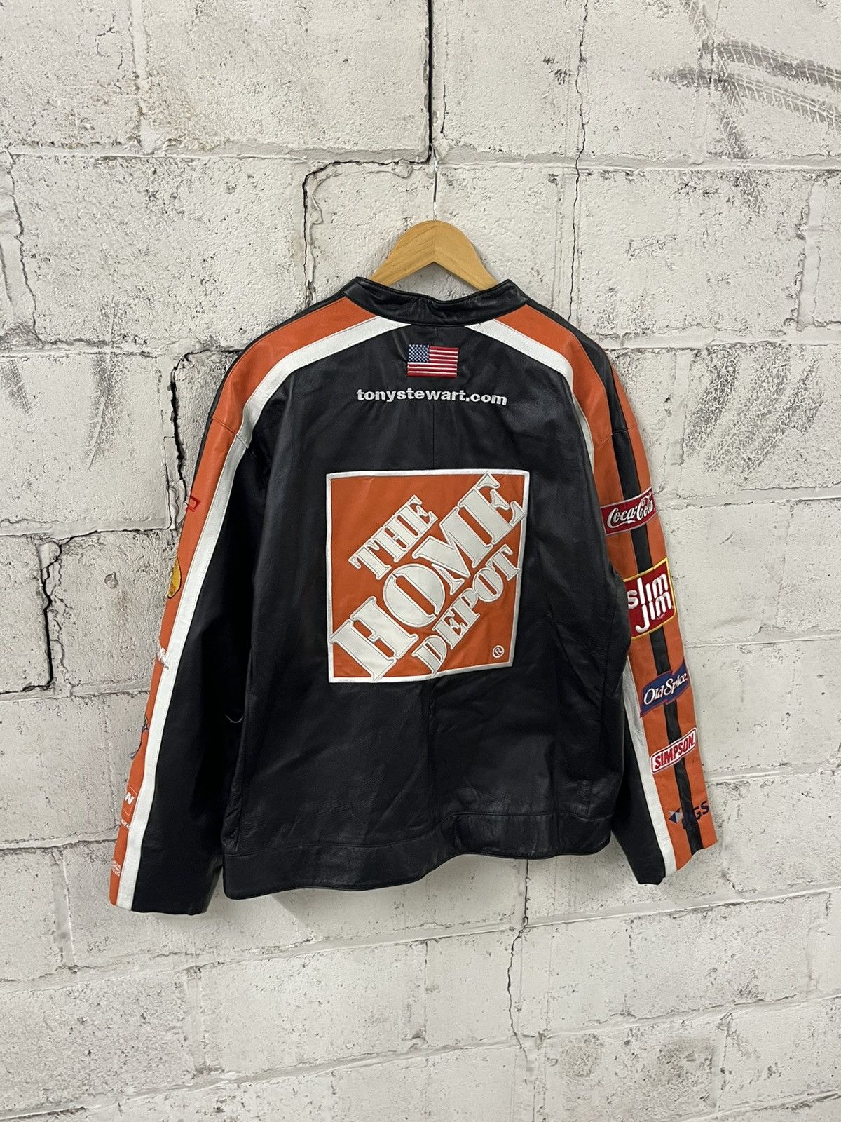 NASCAR Vintage nascar leather jacket streetwear hype rare 90s Size US XL / EU 56 / 4 - 5 Thumbnail