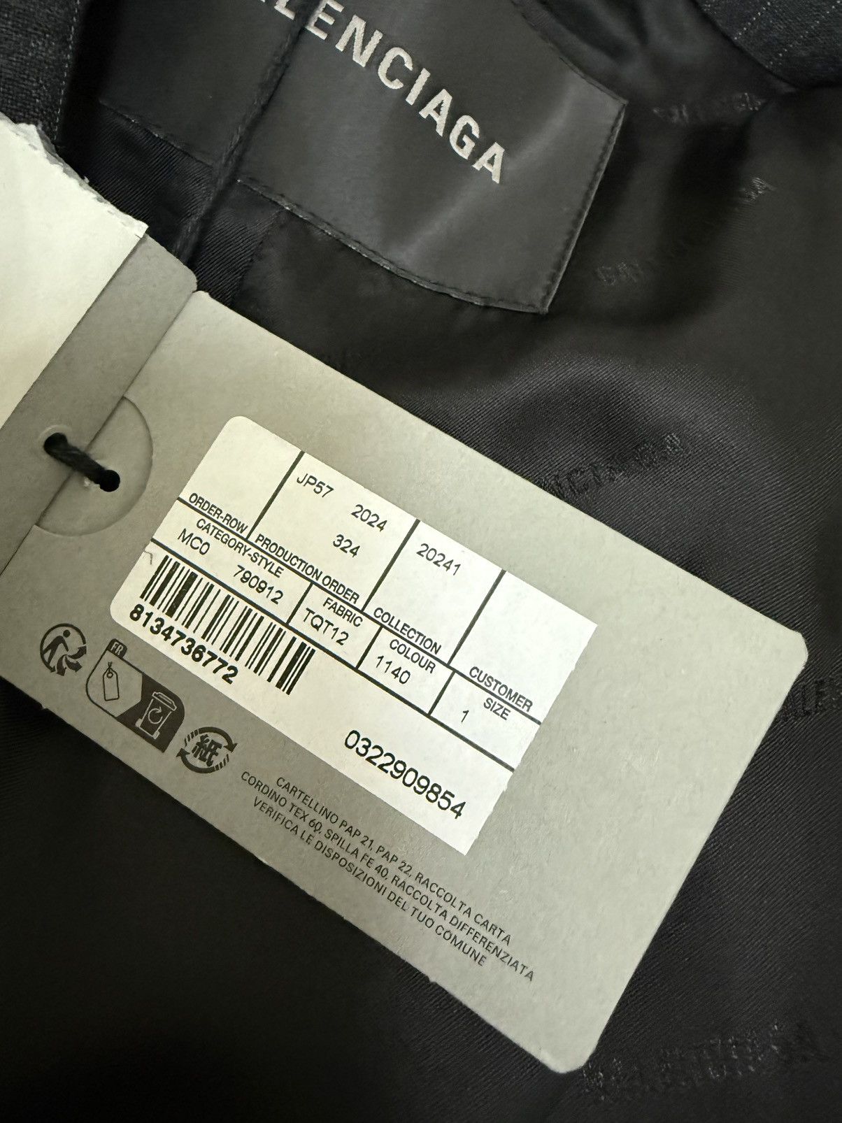 Balenciaga BALENCIAGA CUT AWAY BOXY JACKET Size S / US 4 / IT 40 - 8 Thumbnail