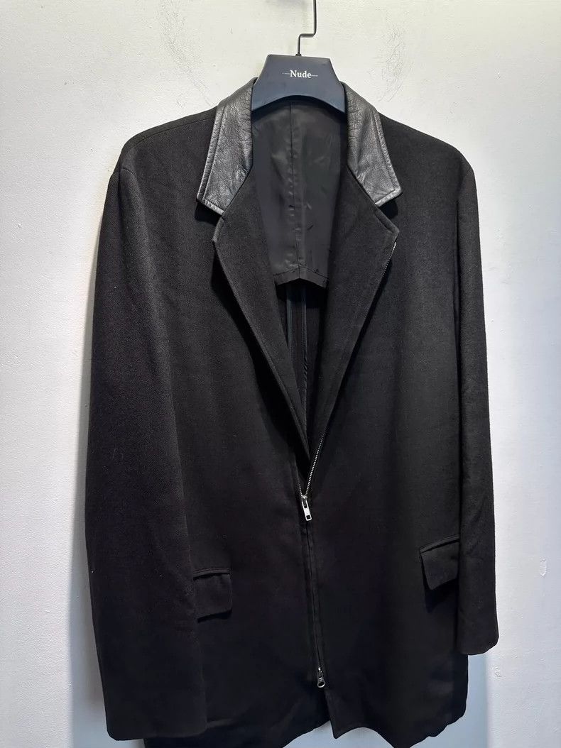 Yohji Yamamoto yohji yamamoto size 3 Piece-leather zipper blazer 2502-Nex Size 36S - 2 Thumbnail