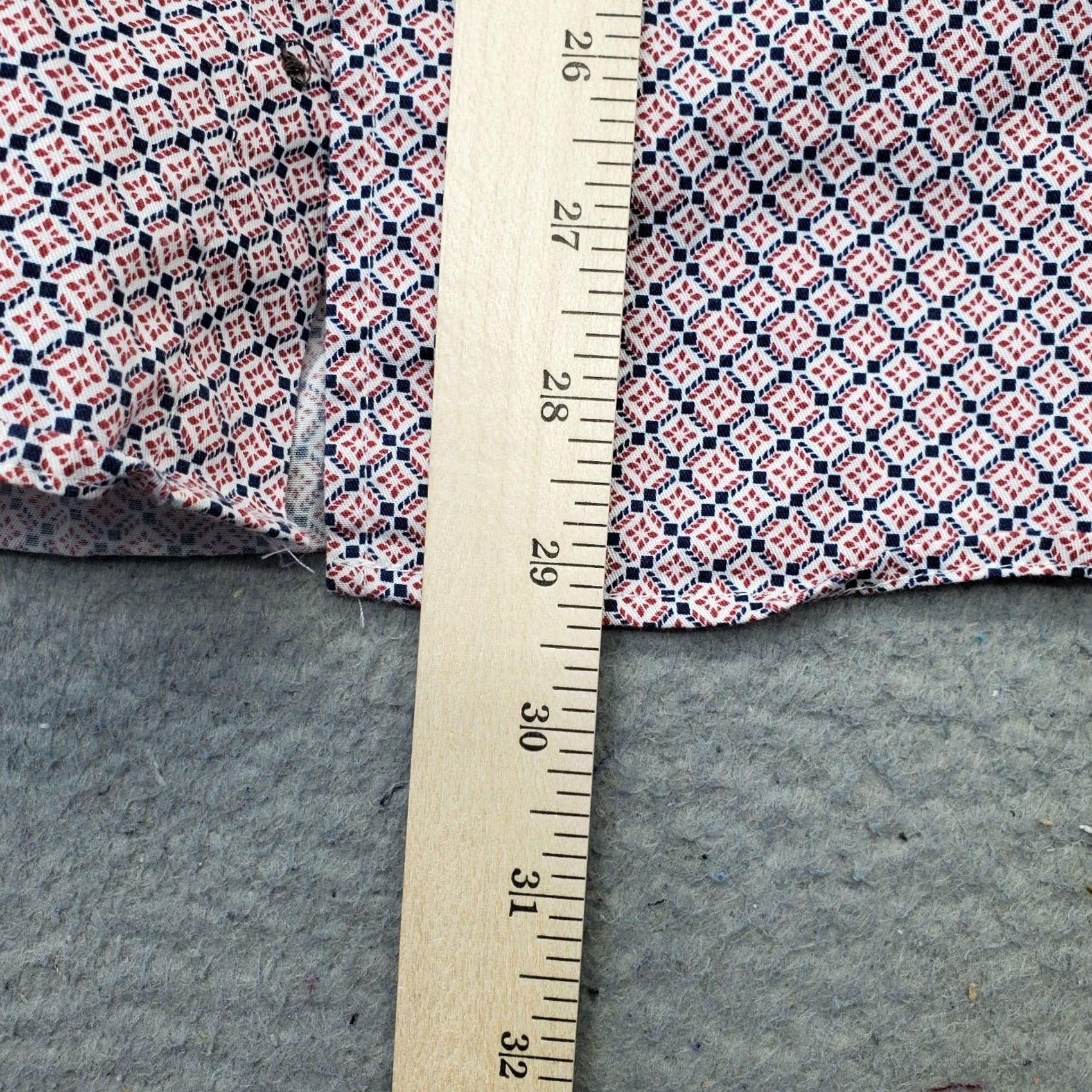 Tasso Elba Tasso Elba Dress Shirt Mens L Multi Geo Print Non-Iron Long Sleeve Button Up Size 42R - 4 Thumbnail