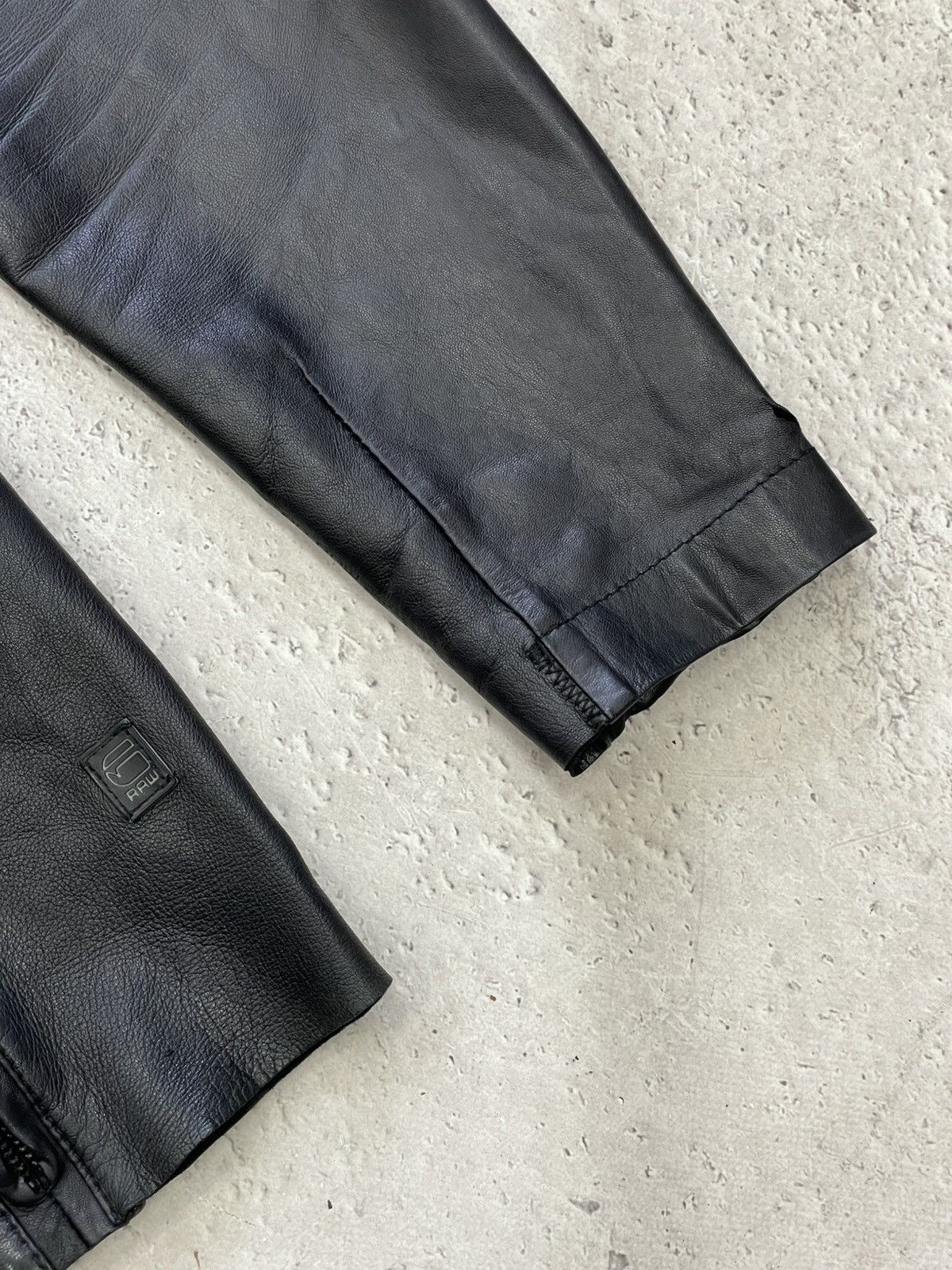 G-Star Rare G star Raw leather slim punk blazer jacket Size US XL / EU 56 / 4 - 12 Thumbnail