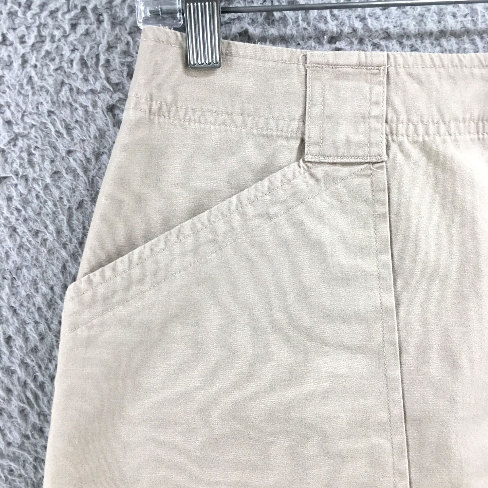 Abercrombie & Fitch Abercrombie & Fitch Skirt Womens M Beige Cotton Cargo Flat Front Zip Size 32" / US 10 / IT 46 - 4 Thumbnail