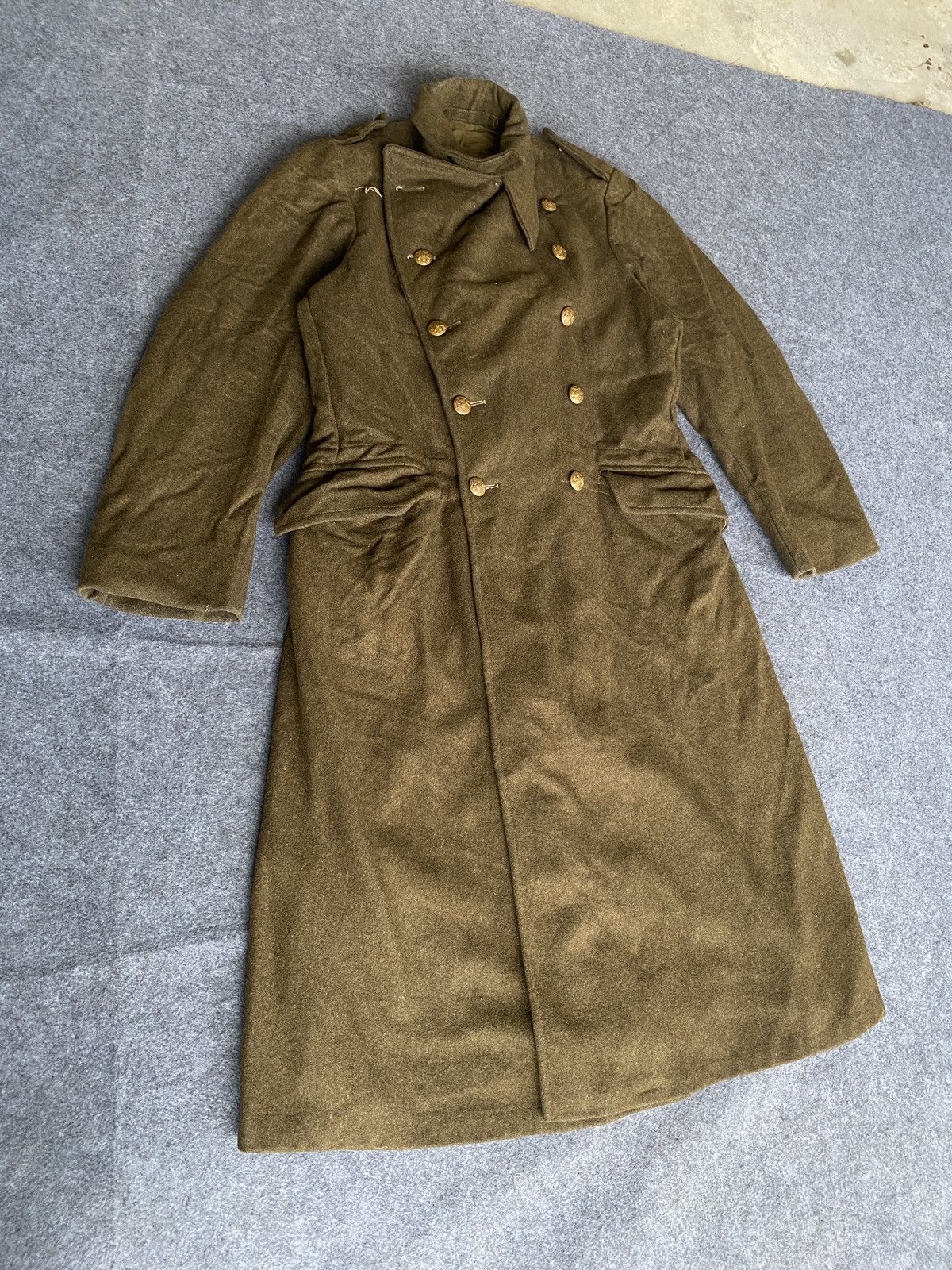 Vintage Vintage 50s army greatcoat dismounted Size US M / EU 48-50 / 2 - 4 Thumbnail