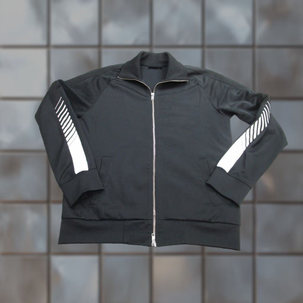 J.Lindeberg J.Lindeberg Track Jacket Mens Large Black White Full Zip Polyester Portugal Athletic Size US L / EU 52-54 / 3 - 1 Thumbnail